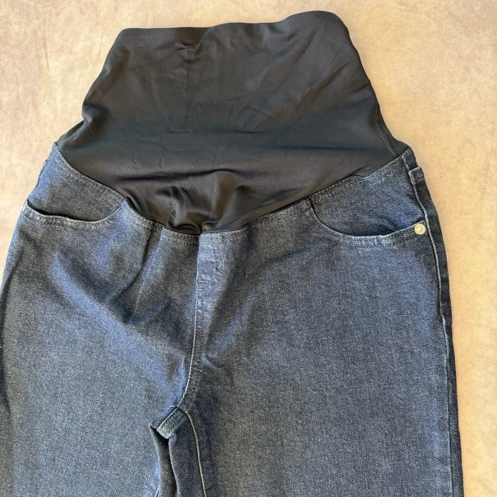 Isabel Maternity Jeans Size 4 Dark Wash‎ Over Belly Panel Stretch